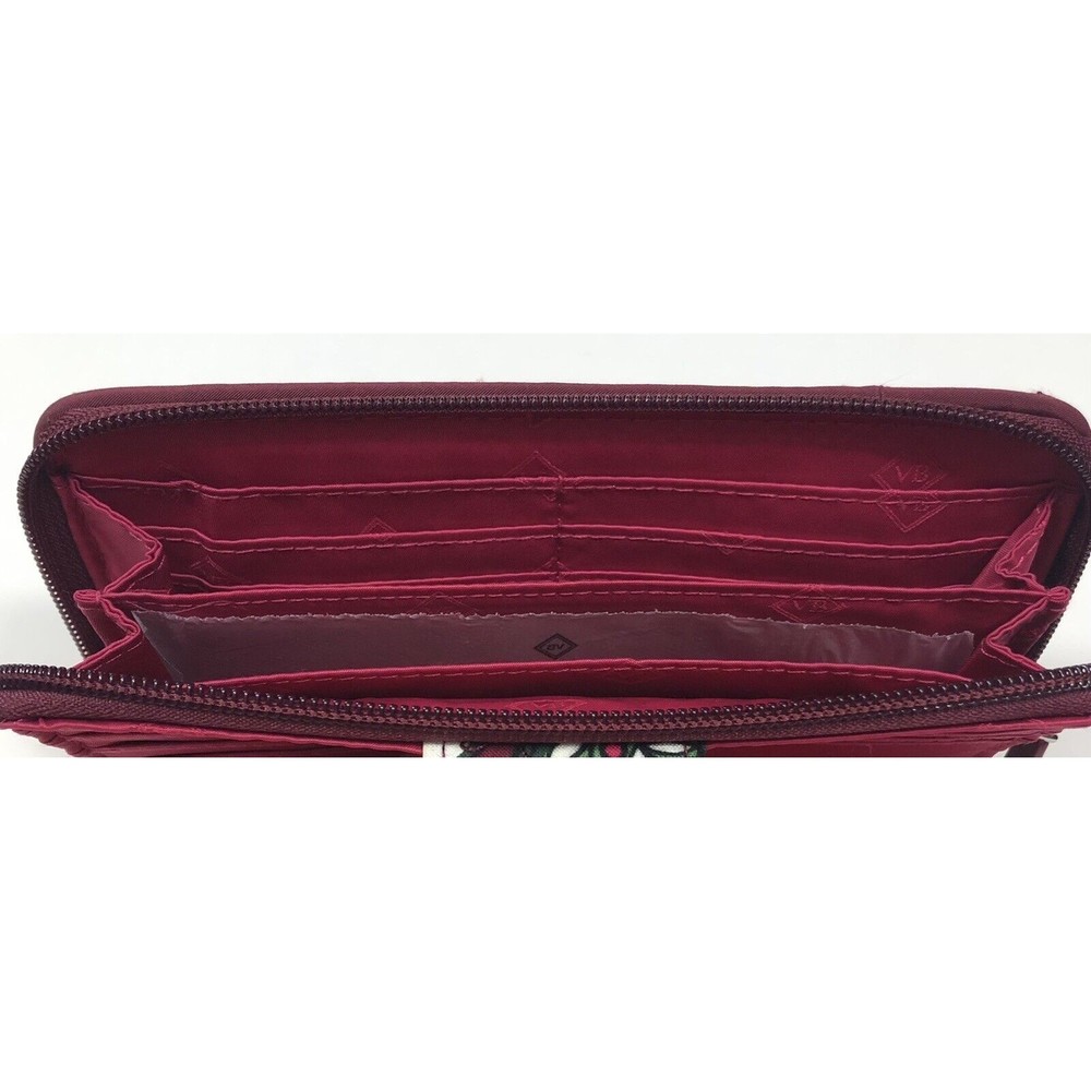 Vera Bradley Turnlock Wallet in Bordeaux Blooms - Picture 5 of 5